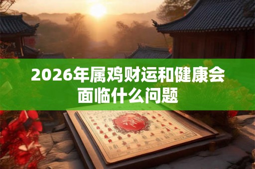 2026年属鸡财运和健康会面临什么问题