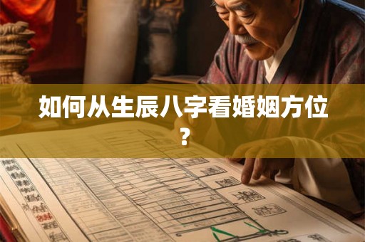 如何从生辰八字看婚姻方位？
