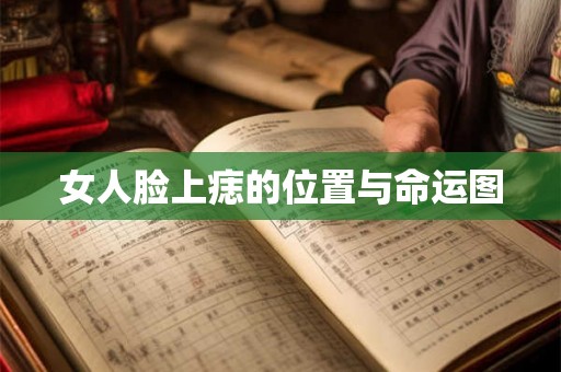 女人脸上痣的位置与命运图