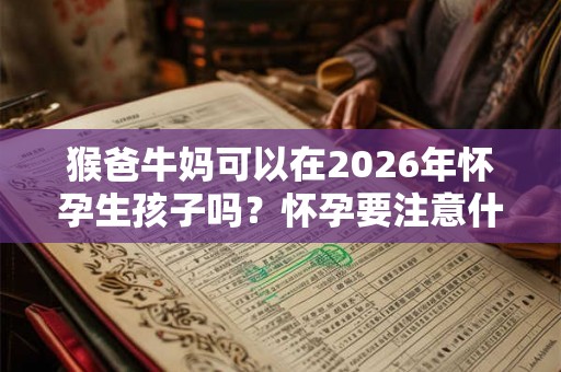 猴爸牛妈可以在2026年怀孕生孩子吗？怀孕要注意什么？