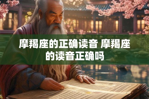 摩羯座的正确读音 摩羯座的读音正确吗
