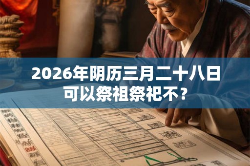 2026年阴历三月二十八日可以祭祖祭祀不? 2026年阴历三月二十八日可以祭祖祭祀不?