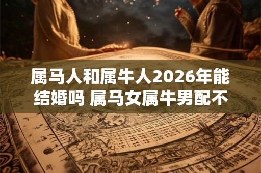 属马人和属牛人2026年能结婚吗 属马女属牛男配不