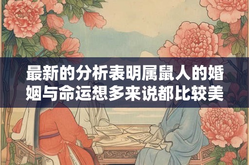 最新的分析表明属鼠人的婚姻与命运想多来说都比较美好和平静 最新的分析表明属鼠人的婚姻与命运想多来说都比较美好和平静