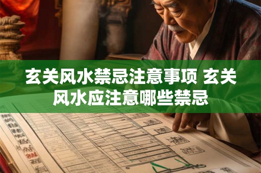 玄关风水禁忌注意事项 玄关风水应注意哪些禁忌
