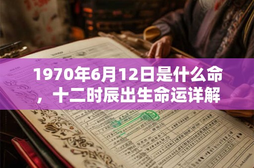 1970年6月12日是什么命，十二时辰出生命运详解