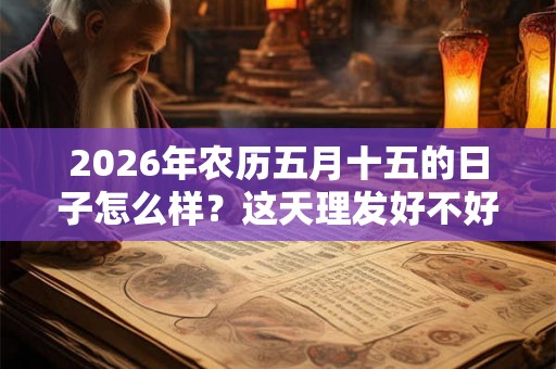 2026年农历五月十五的日子怎么样？这天理发好不好？
