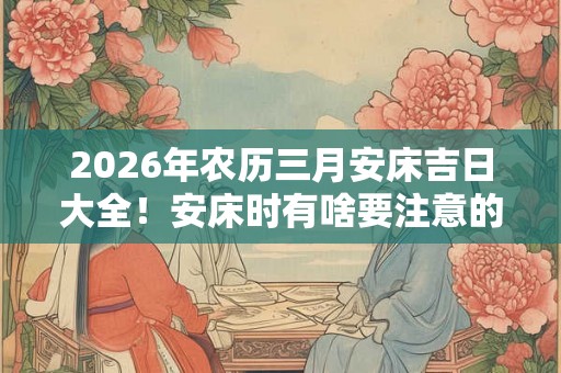 2026年农历三月安床吉日大全！安床时有啥要注意的？