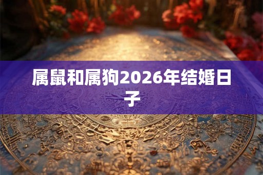 属鼠和属狗2026年结婚日子 属鼠和属狗2026年结婚日子