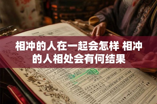 相冲的人在一起会怎样 相冲的人相处会有何结果