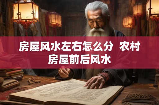 房屋风水左右怎么分  农村房屋前后风水
