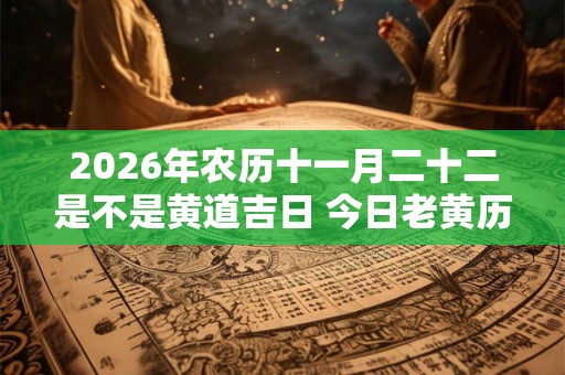 2026年农历十一月二十二是不是黄道吉日 今日老黄历卦象