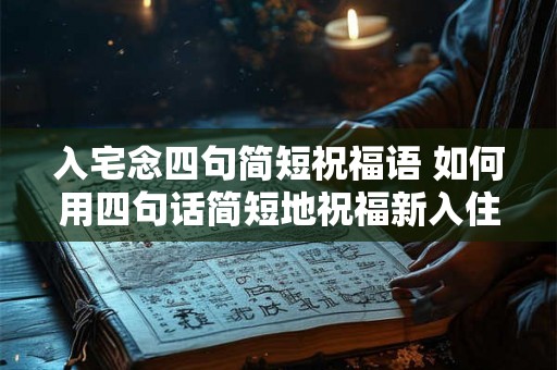 入宅念四句简短祝福语 如何用四句话简短地祝福新入住的朋友