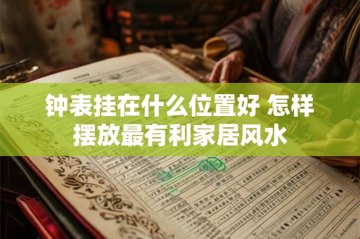 钟表挂在什么位置好 怎样摆放最有利家居风水