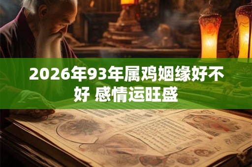 2026年93年属鸡姻缘好不好 感情运旺盛