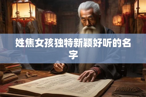姓焦女孩独特新颖好听的名字