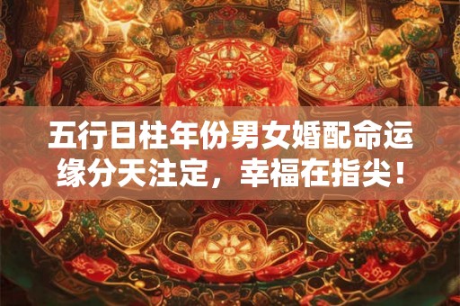 五行日柱年份男女婚配命运缘分天注定，幸福在指尖！