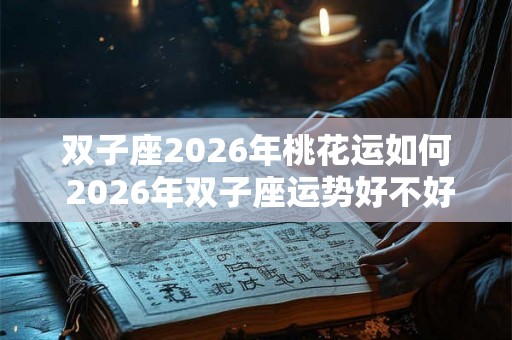 双子座2026年桃花运如何 2026年双子座运势好不好