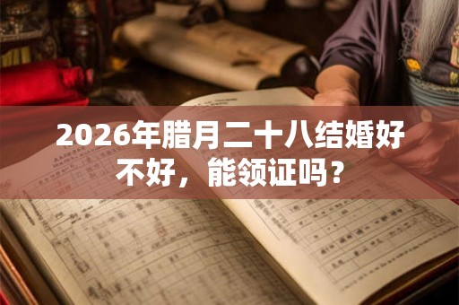 2026年腊月二十八结婚好不好，能领证吗？