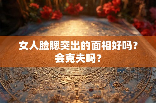 女人脸腮突出的面相好吗？会克夫吗？