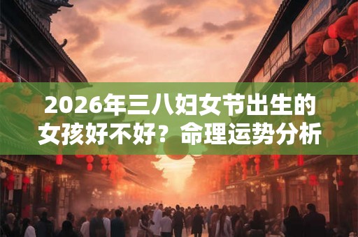 2026年三八妇女节出生的女孩好不好？命理运势分析