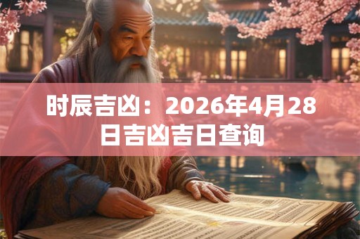时辰吉凶：2026年4月28日吉凶吉日查询