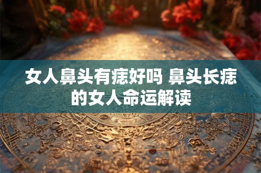 女人鼻头有痣好吗 鼻头长痣的女人命运解读