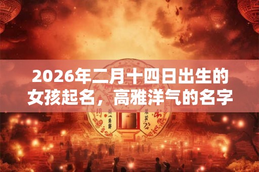 2026年二月十四日出生的女孩起名,高雅洋气的名字精选 2026年二月十四日出生的女孩起名,高雅洋气的名字精选