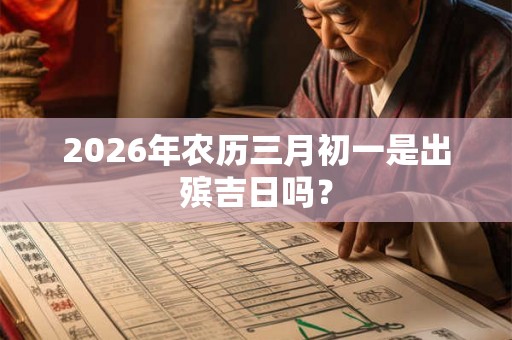 2026年农历三月初一是出殡吉日吗？