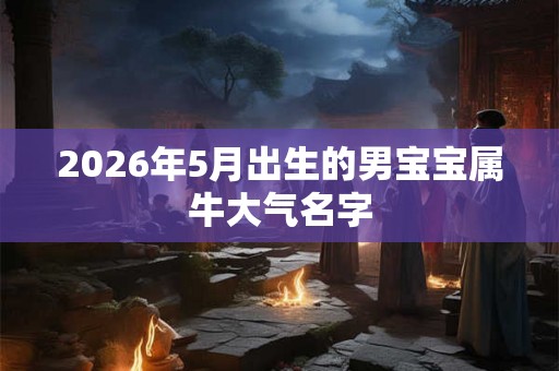 2026年5月出生的男宝宝属牛大气名字