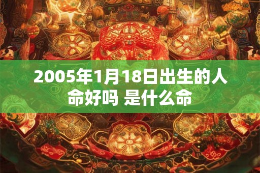 2005年1月18日出生的人命好吗 是什么命