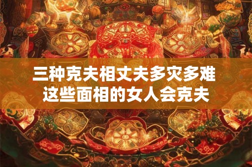 三种克夫相丈夫多灾多难 这些面相的女人会克夫