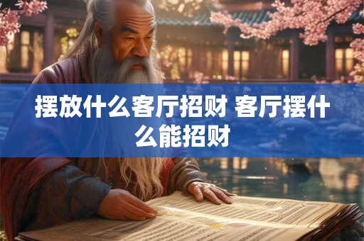 摆放什么客厅招财 客厅摆什么能招财
