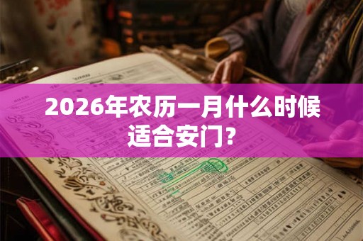 2026年农历一月什么时候适合安门？