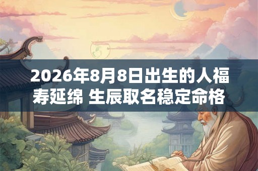 2026年8月8日出生的人福寿延绵 生辰取名稳定命格