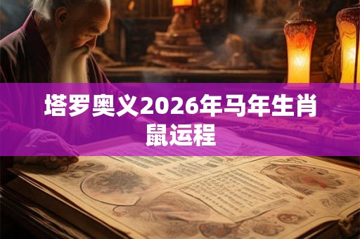 塔罗奥义2026年马年生肖鼠运程