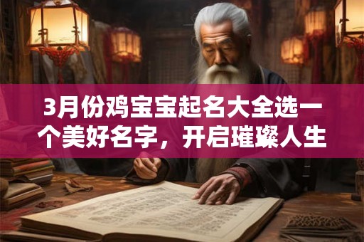 3月份鸡宝宝起名大全选一个美好名字，开启璀璨人生