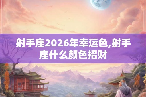 射手座2026年幸运色,射手座什么颜色招财