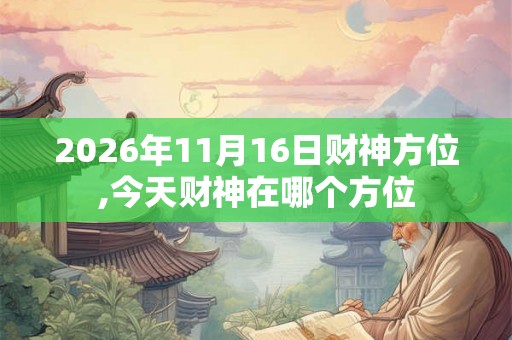 2026年11月16日财神方位,今天财神在哪个方位