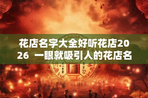 花店名字大全好听花店2026  一眼就吸引人的花店名