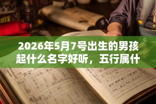 2026年5月7号出生的男孩起什么名字好听，五行属什么