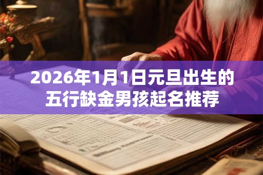 2026年1月1日元旦出生的五行缺金男孩起名推荐