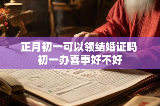 正月初一可以领结婚证吗 初一办喜事好不好