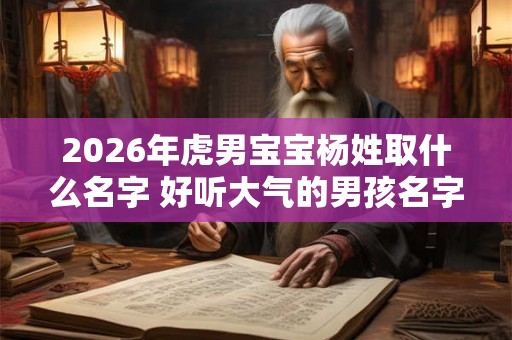 2026年虎男宝宝杨姓取什么名字 好听大气的男孩名字