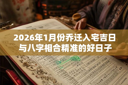 2026年1月份乔迁入宅吉日 与八字相合精准的好日子