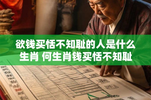 欲钱买恬不知耻的人是什么生肖 何生肖钱买恬不知耻