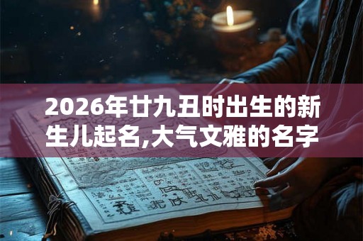 2026年廿九丑时出生的新生儿起名,大气文雅的名字