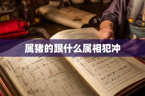 属猪的跟什么属相犯冲