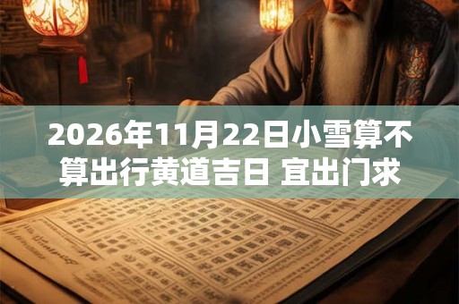 2026年11月22日小雪算不算出行黄道吉日 宜出门求财吗