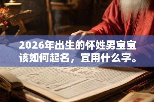 2026年出生的怀姓男宝宝该如何起名,宜用什么字。 2026年出生的怀姓男宝宝该如何起名,宜用什么字。